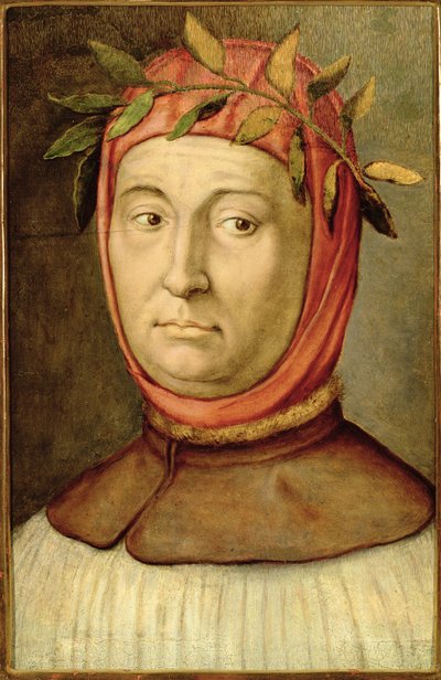 Porträt von Petrarca (Francesco Petrarca) (1304-74) von Italian School